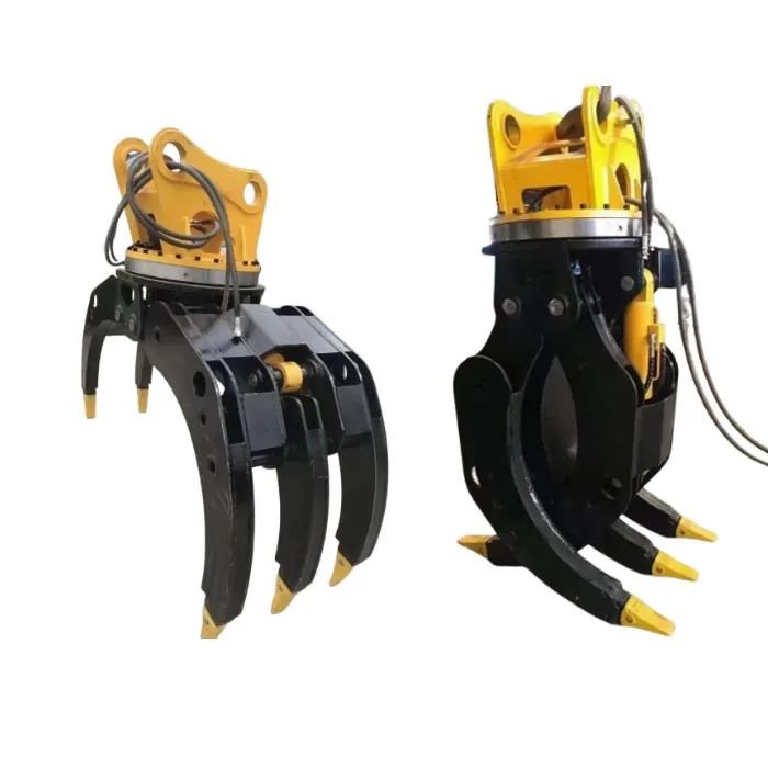 rotating hydraulic excavator log grab bucket excavator rotating grab hydraulic grab for excavator for cat