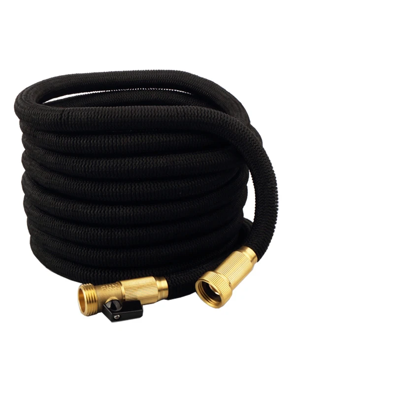 50FT Expandable Hose Walmart Hot Sale Garden Hose for EU in Triple Layer Latex Brass 3 Times Length Over 4 Bar Green