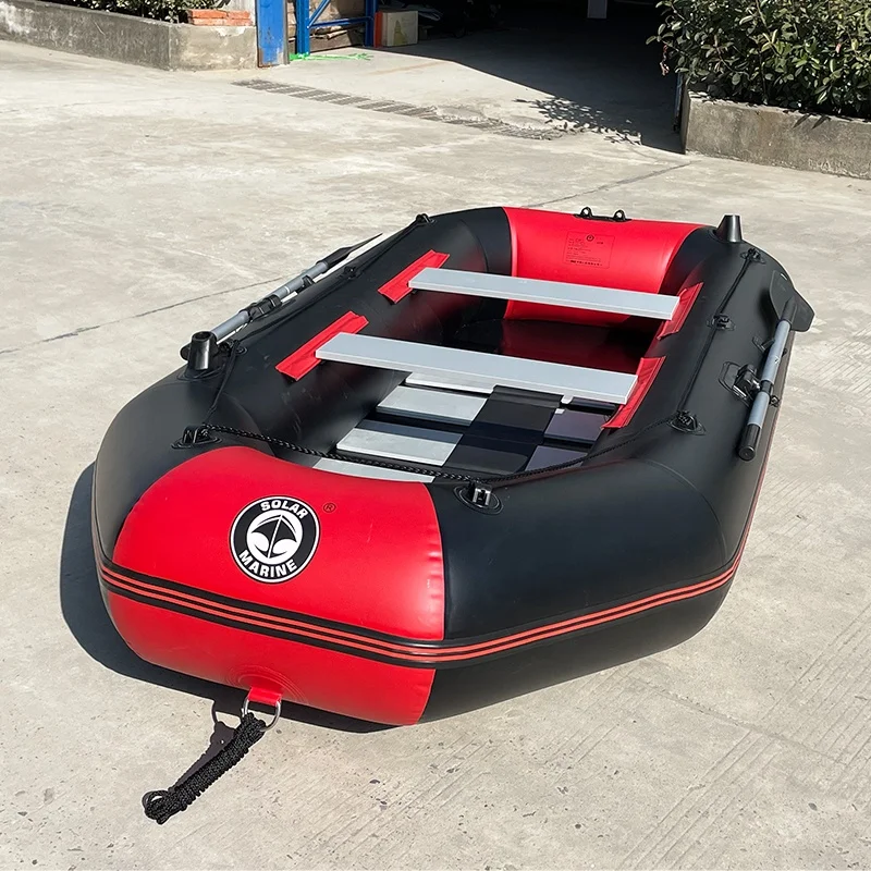 Solar Marine PVC 8.8ft Fishing Boat Inflatable Kayak 4 Persons Canoe Dinghy with Free Accessories Fashion Design