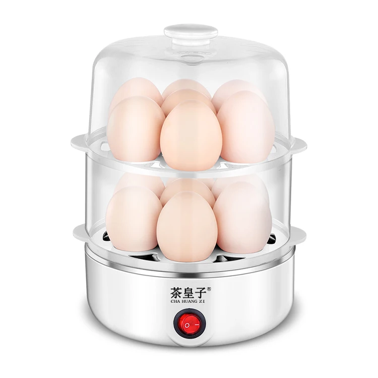 
Wholesale stainless steel electric cooker double layer 14 egg boiler egg cooker 