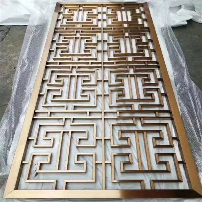 Stainless Steel Living Room Bedroom Wall Panel Divider Metal Partition Designs for Indoor