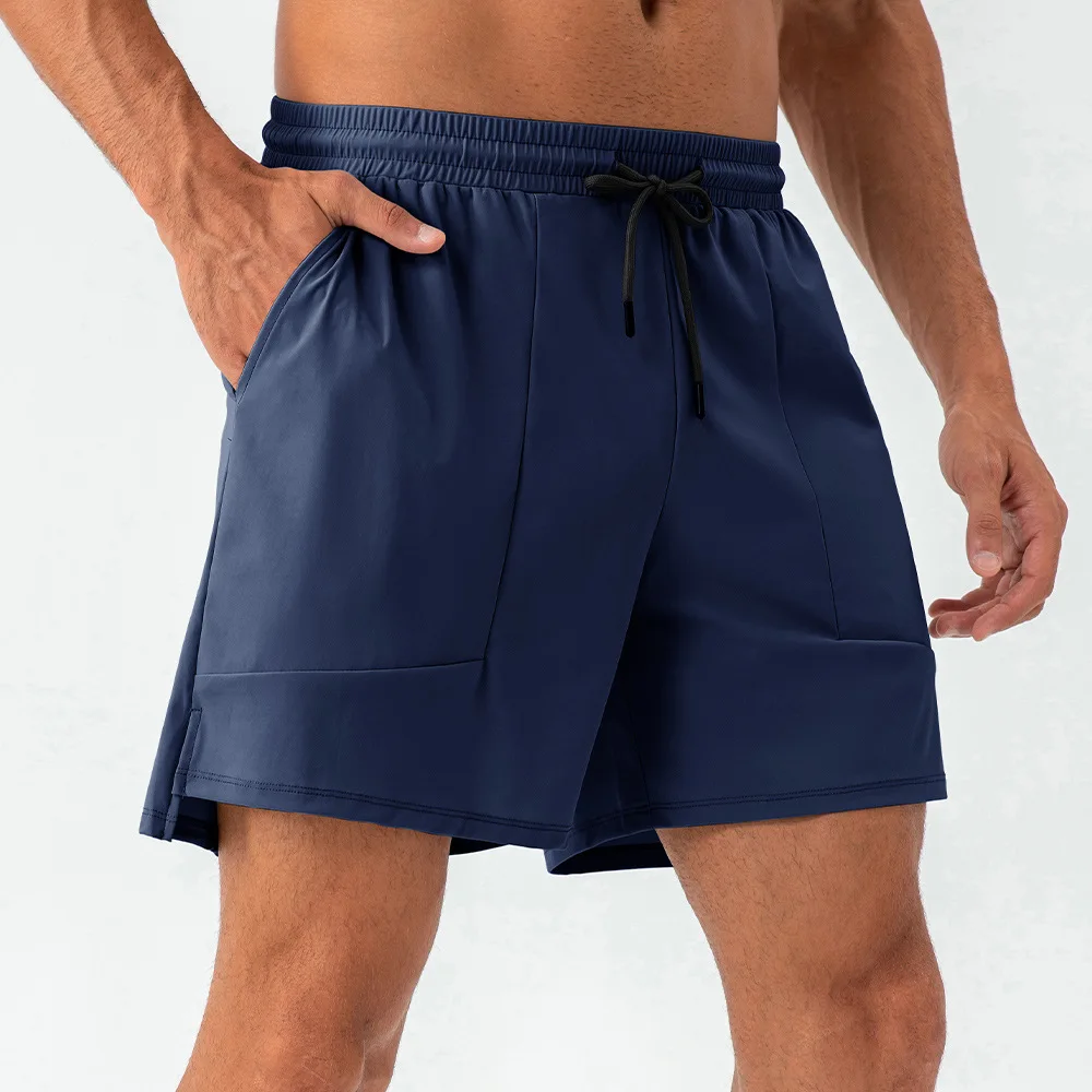 Custom Logo Men Gym Training Workout Casual Clothing Fitness Running Male Trunks Beachwear Sports Shorts With Pocket