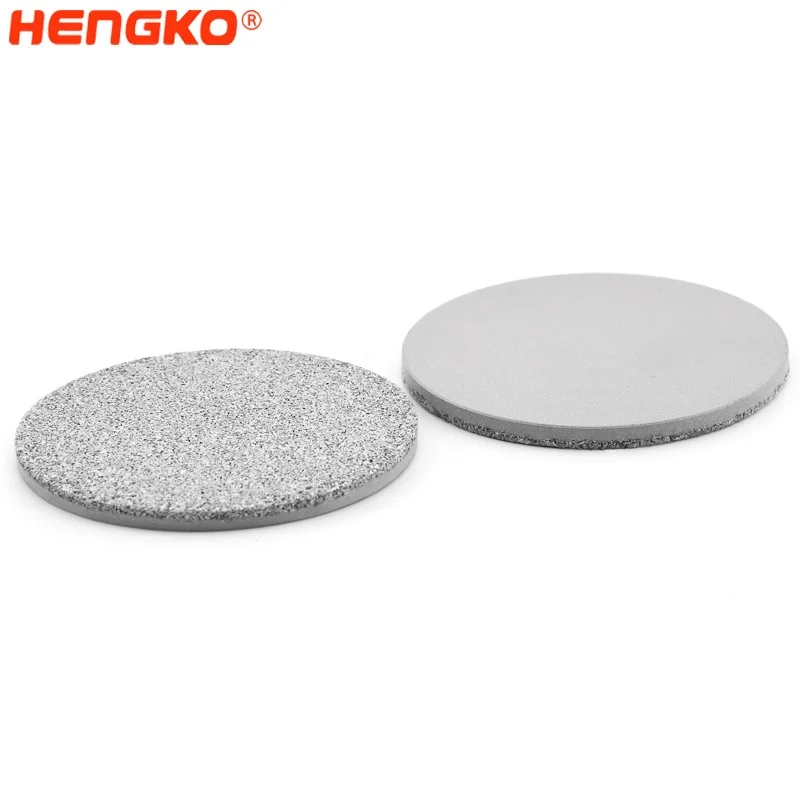 HENGKO Food Grade SS 316L Sintered Powder Porous Filter Disc For Gas Sensor Filter Housing