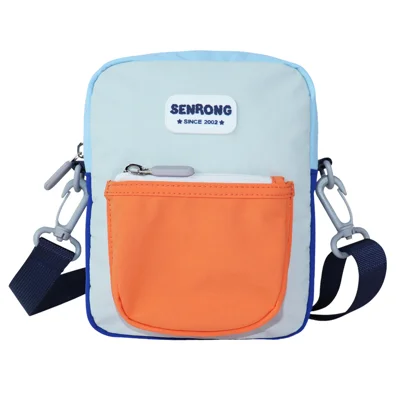 custom logo polyester material waterproof womens mini cell phone cellphone pouch nylon sling bag cross body unisex