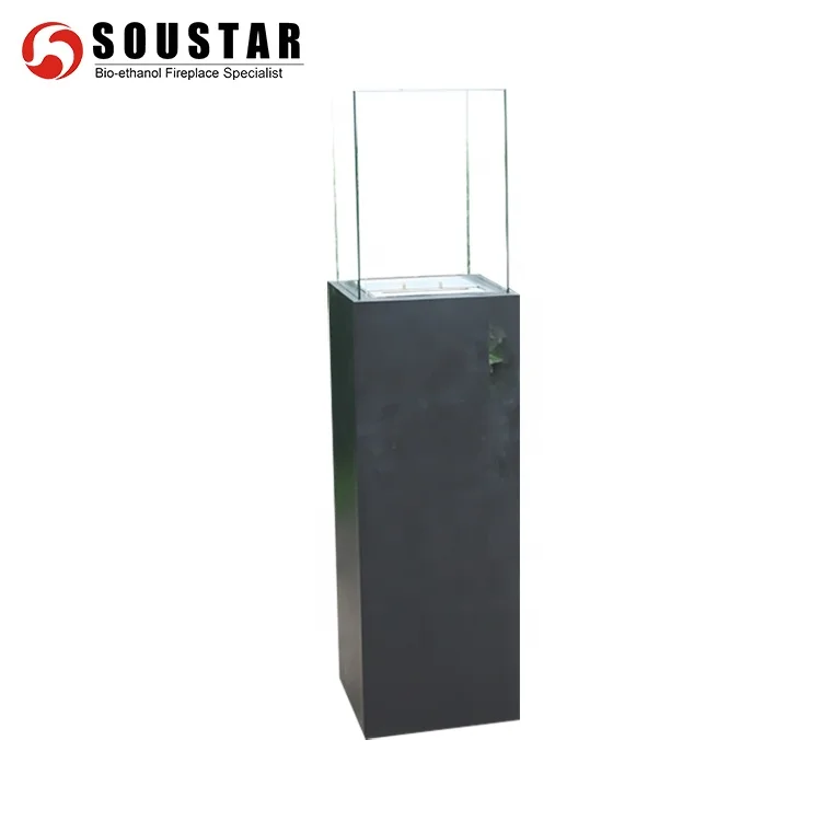 2016 home garden outdoor used free standing square ethanol fire pit fireplace