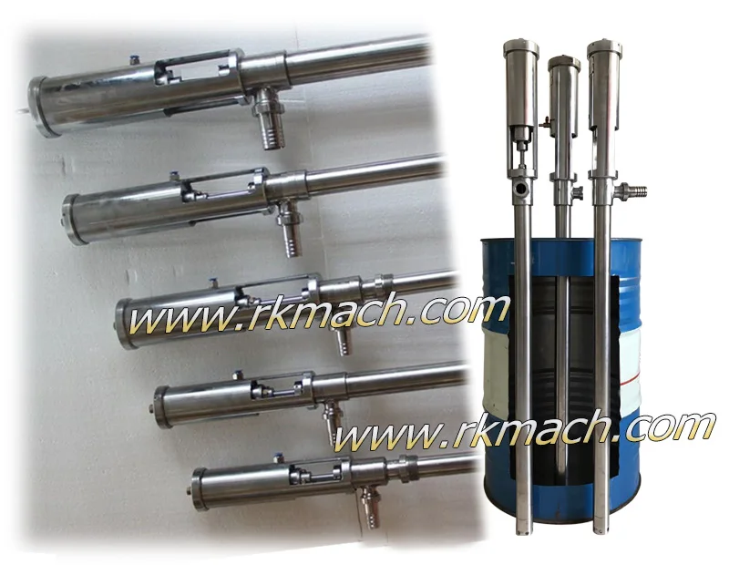 800L/H air driven barrel pump 55 gallon piston type drum pump portable drum pump for Grease glycerin vaseline
