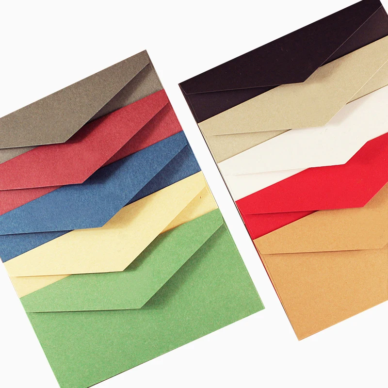 Matt black card paper envelope in A4 A5 B5 C5 C6 A3 size with custom logo printing color foil rose gold stamping silver stamp