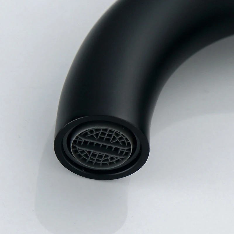 2021 Wholesale Price Black Pvd Electroplated Cold And Hot Separation Ceramic Valve Core Matte  Brass Basin Water-Saving Faucet
