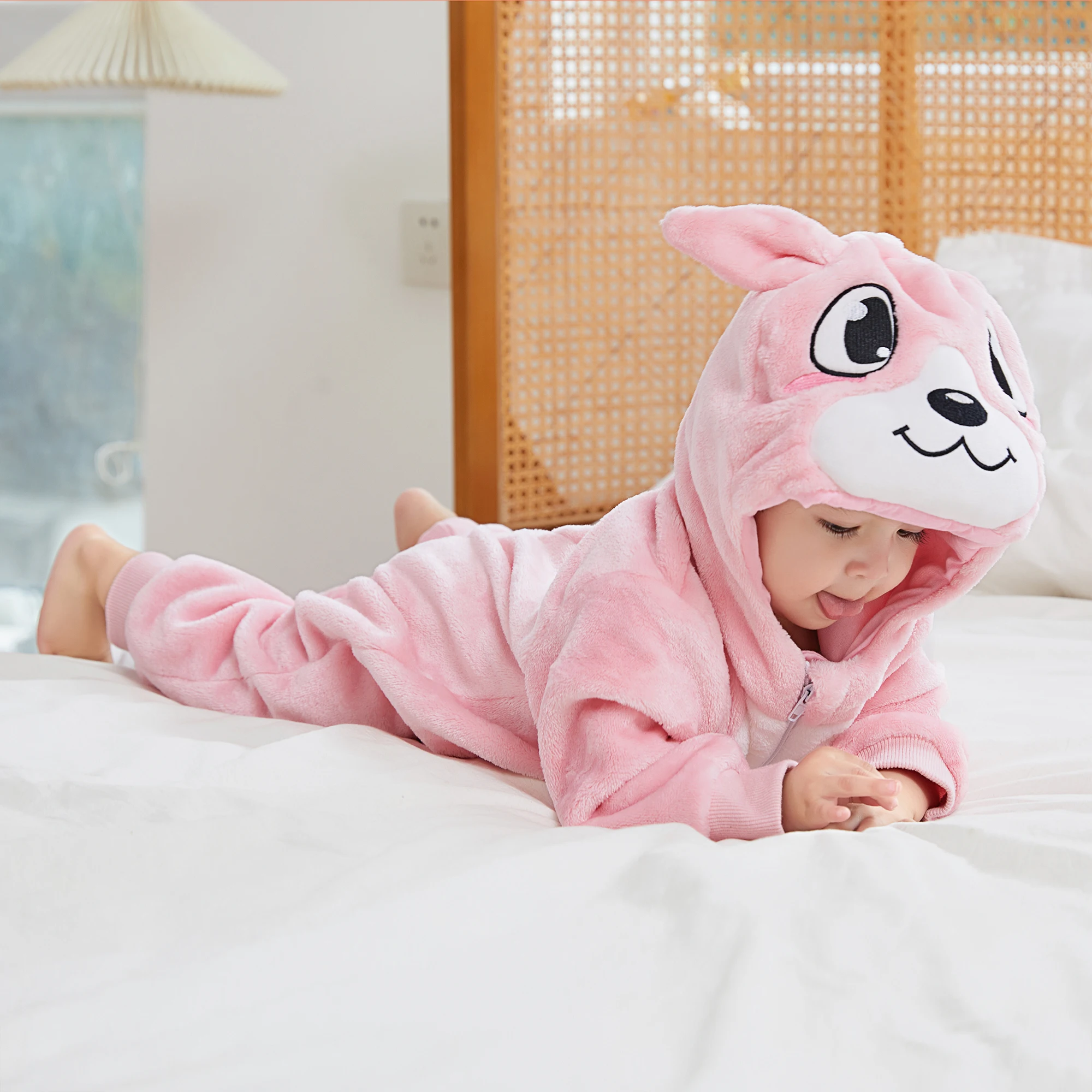 Michley Hot Selling Flannel Autumn Toddler Boys Jumpsuits Unisex Oem Service Toddler Clothes Romper