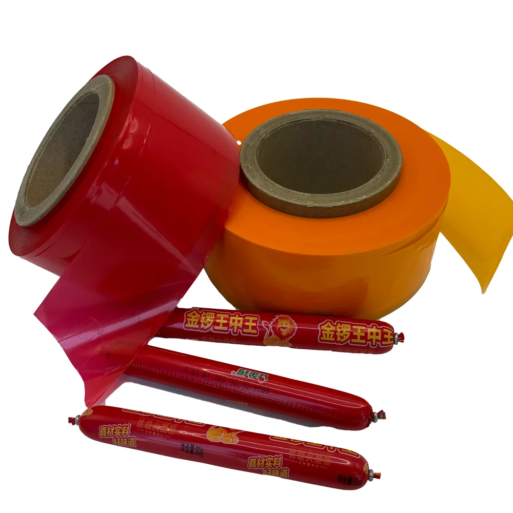 Hot Sales Printable And Customized Good Quality Artificial    PVDC  Sausage Casing For Sausage Making