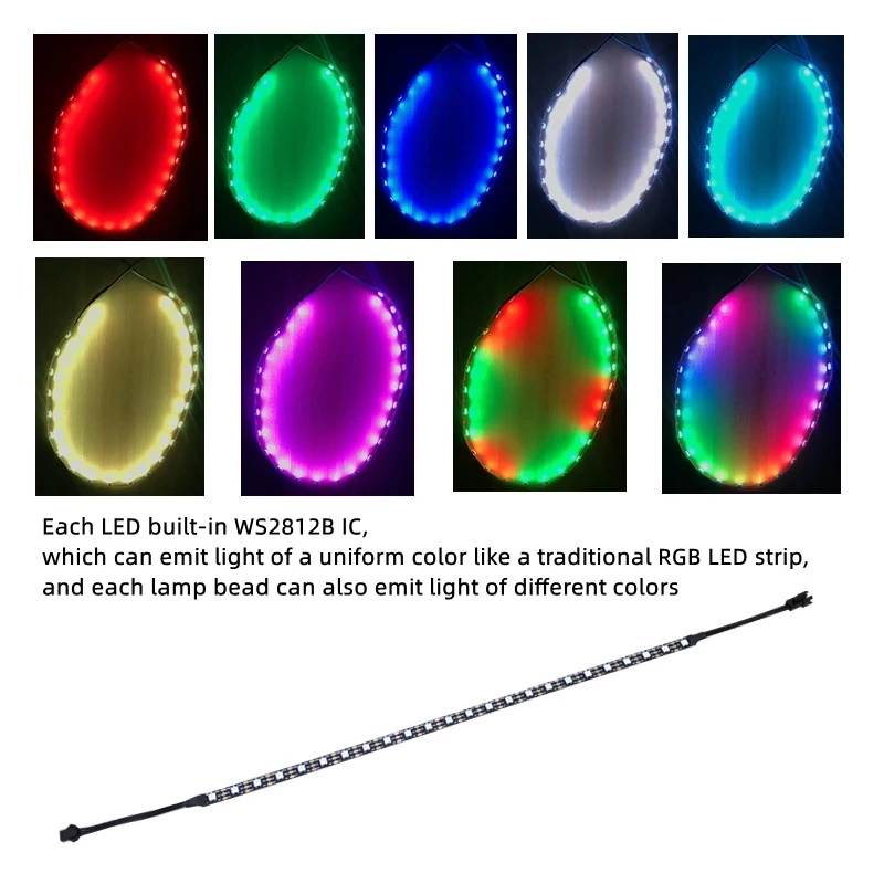 Motherboard Addressable RGB LED Strip PC 5V WS2812B Rainbow Digital ASUS AURA,MSI MYSTIC SYNC,ASRock POLYCHROME ADD Header Light