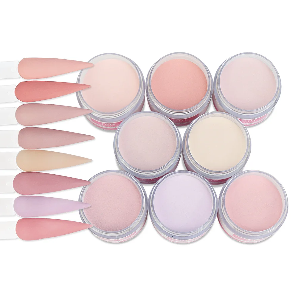New Acrylic Powder Cover Nude Clear Acrylic Powder Base Nail Art Powder for Nail Extension French Nails
