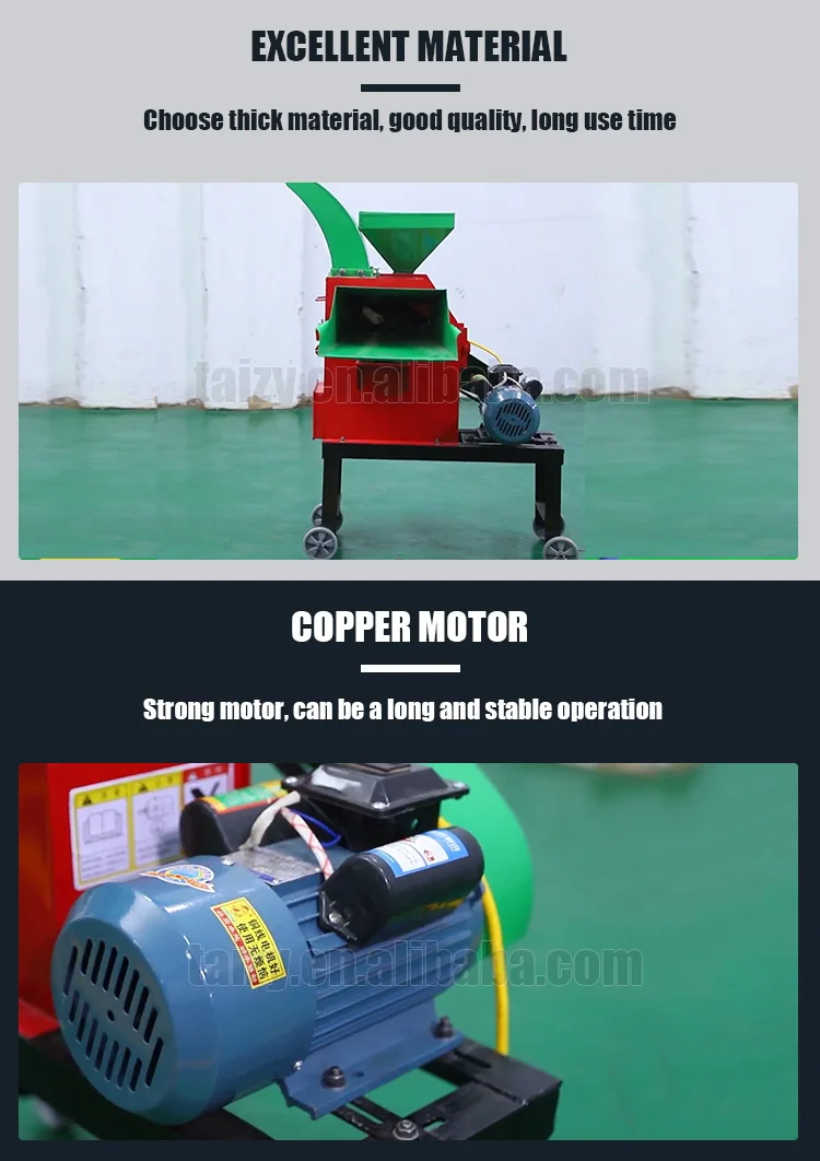 Agricultural machinery grass chopper hay cutting machine mesin chopper rumput