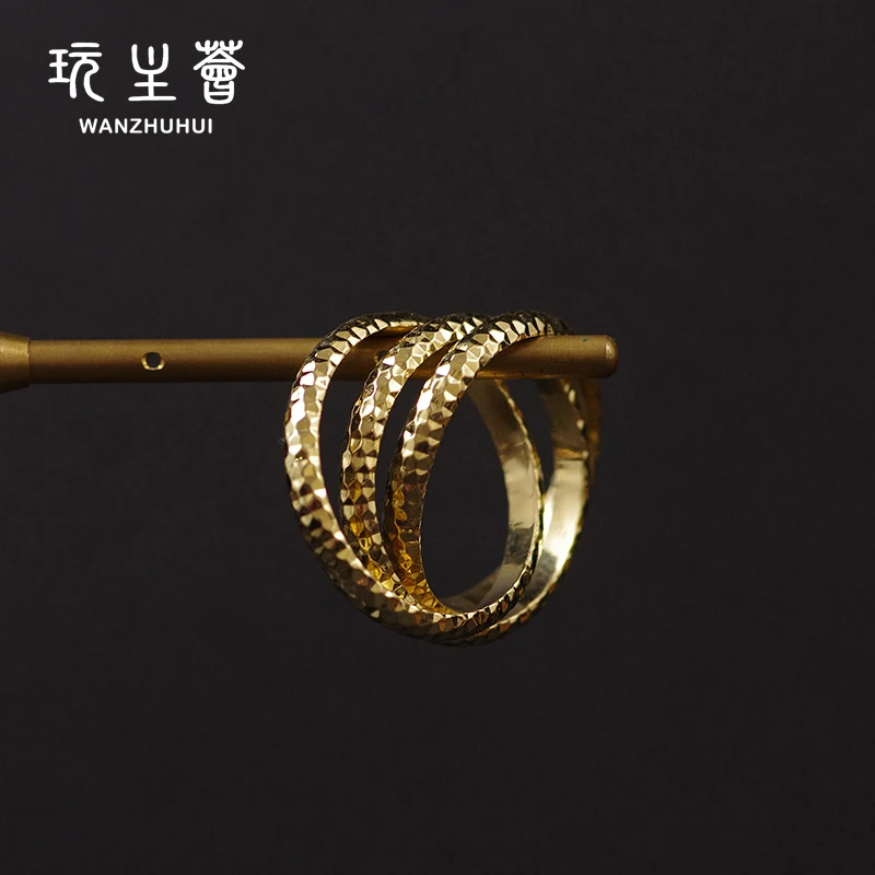 Looking Adjustable Women Rings New Arrival Finger Magnetic Vintage Wedding Bands or Rings Gold Plated Customized Yellow CLASSIC