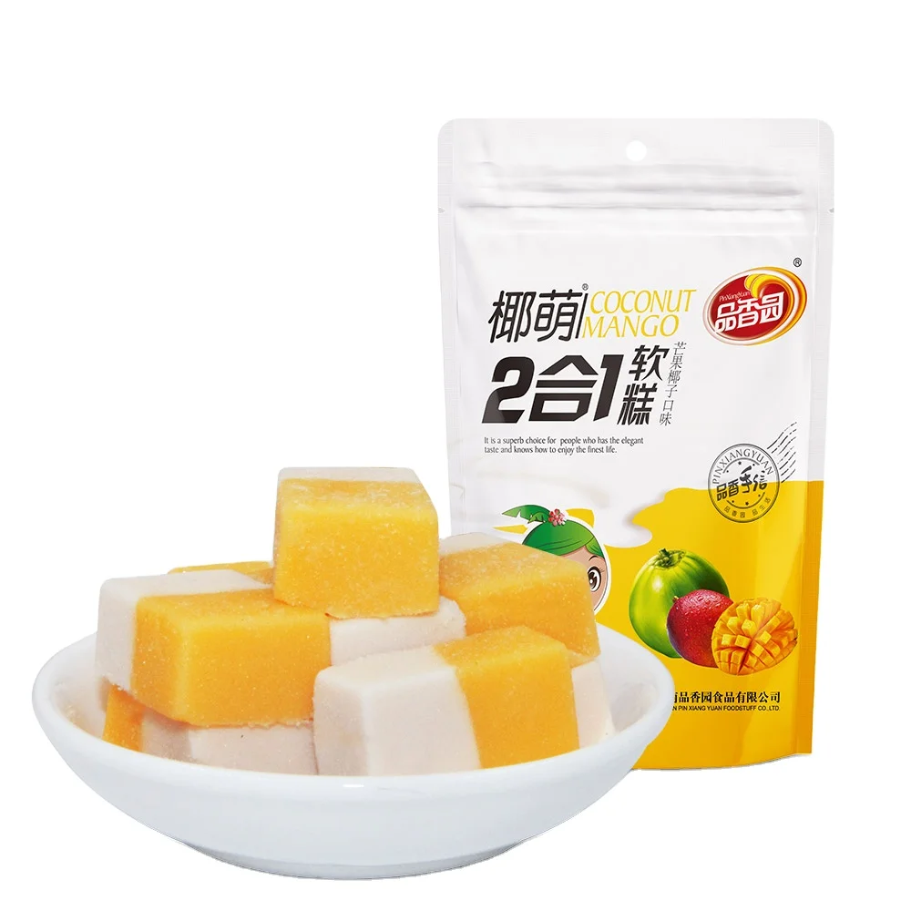 Халяль в ассортименте, мягкий сладкий Мастик, 2 в 1, конфеты с манго и кокосовым вкусом