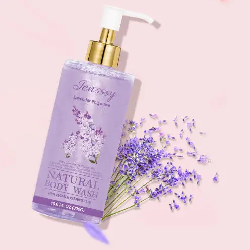 Shower Gel Vegan Body Wash 300g Natural Fragance Bath Gel Wholesale Nourishing Foaming Gel Aloe Vera Chocolate Lavender Rose