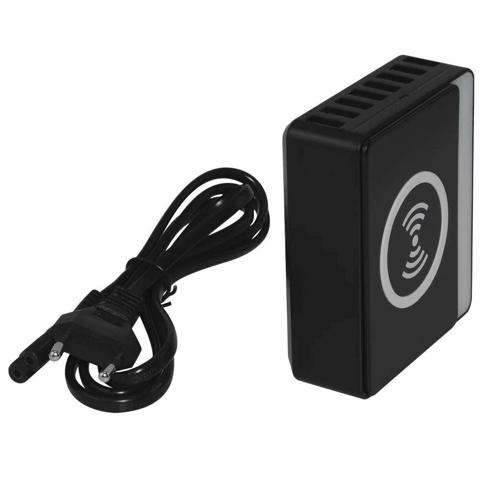 8-port smart USB wireless charge usually 5V 2.4A 60w wall charger for mobile phone