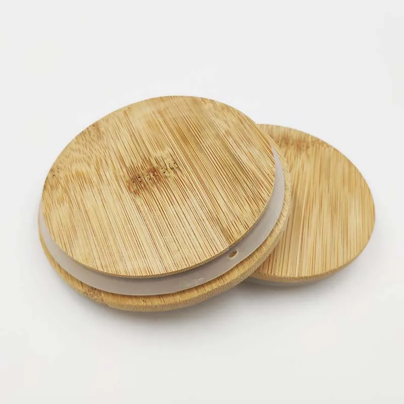 Briwell PLA ISO plastic clear PS sealable nuts candy jars food grade storage jar with bamboo lid