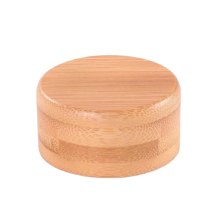 Top sale custom logo round wooden lid glass bottle water cup  bamboo cap