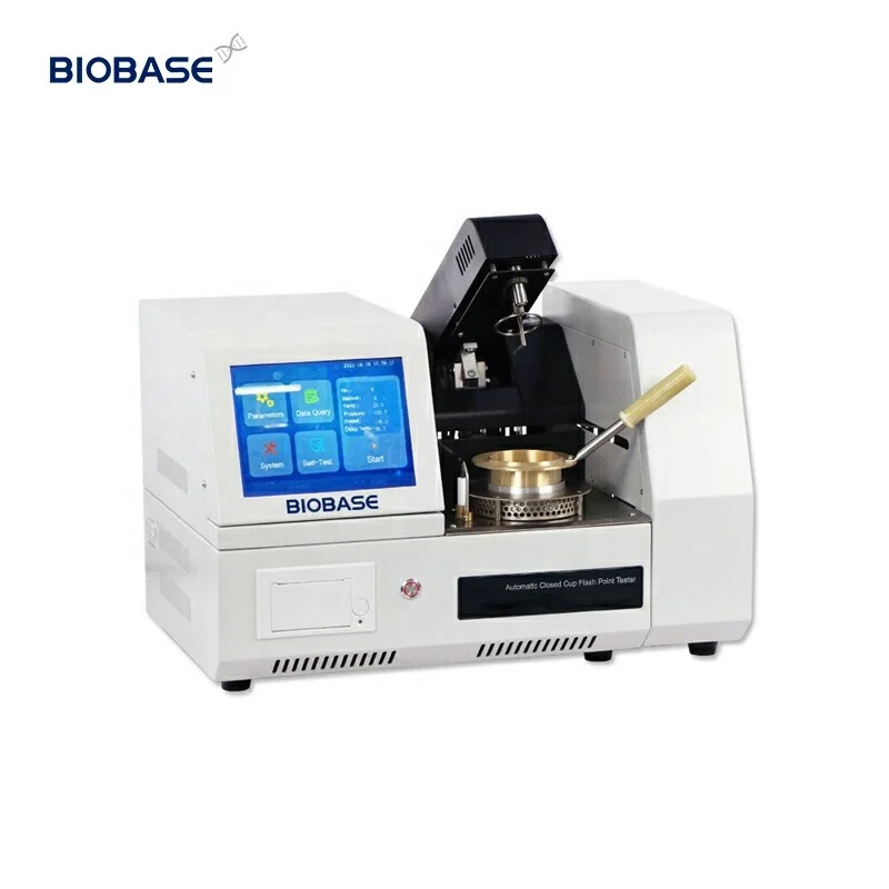 BIOBASE Open-Cup Flash Point Tester with 8-inch IPS high-definition capacitive screen and Bluetooth interface