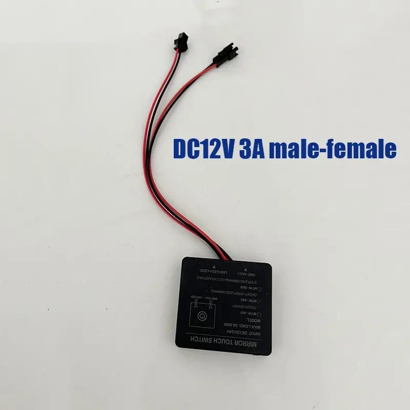 DC12V 3A LED Bathroom makeup Mirror Dimmer Touch Switch smart single key dimming touch sensor switch for mirror