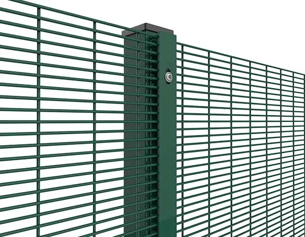 High security powder coated galvanized clear view airport fencing wire mesh anti climb 358 fence panel