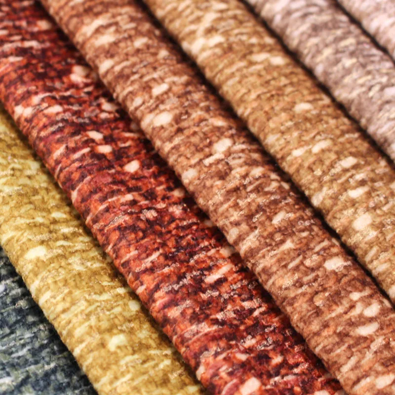 100% Polyester Warp Knitted Jacquard Velvet Sofa Fabric Customizable Waterproof Printed Embossed Dyed Yarn-Dyed Home Textiles