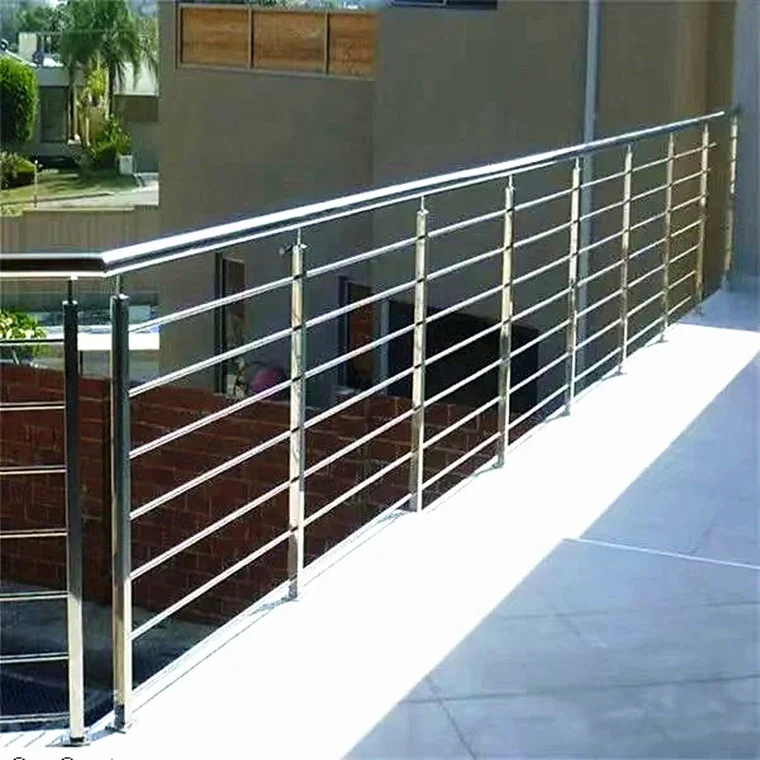 Balcony Simple Style Inox 304 Stair Handrail Guard Rod Bar Tube Balustrade Customized Rod Handrail Bar Railing