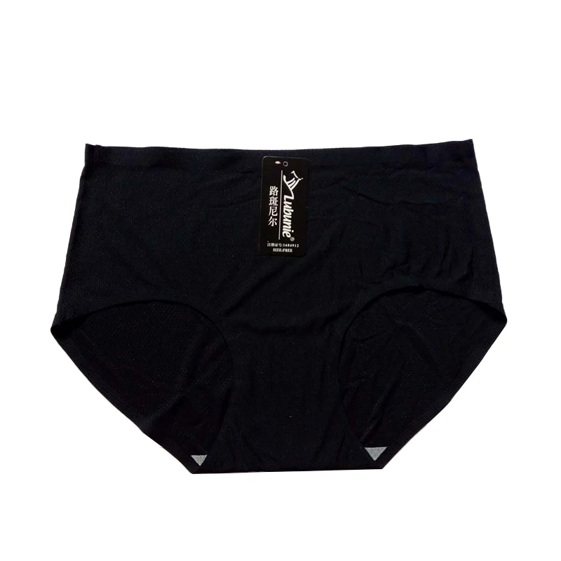 Lubunie in-stock OEM Ladies Ice silk panty stylish seamless underwear for women