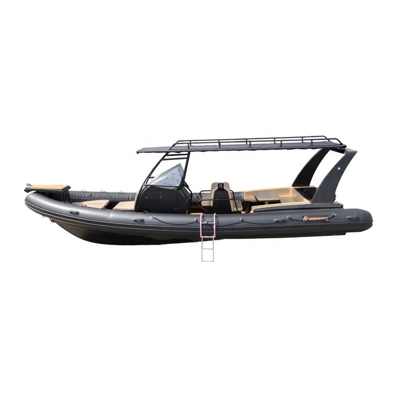 CE Certified Luxury 28ft RIB860 High Quality Aluminum Hull Hypalon inflatable RIB Boat With Big Console