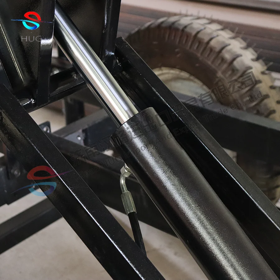 China factory sale scissor hydraulic hoist kit double working load 3-10 ton for tipper trailer