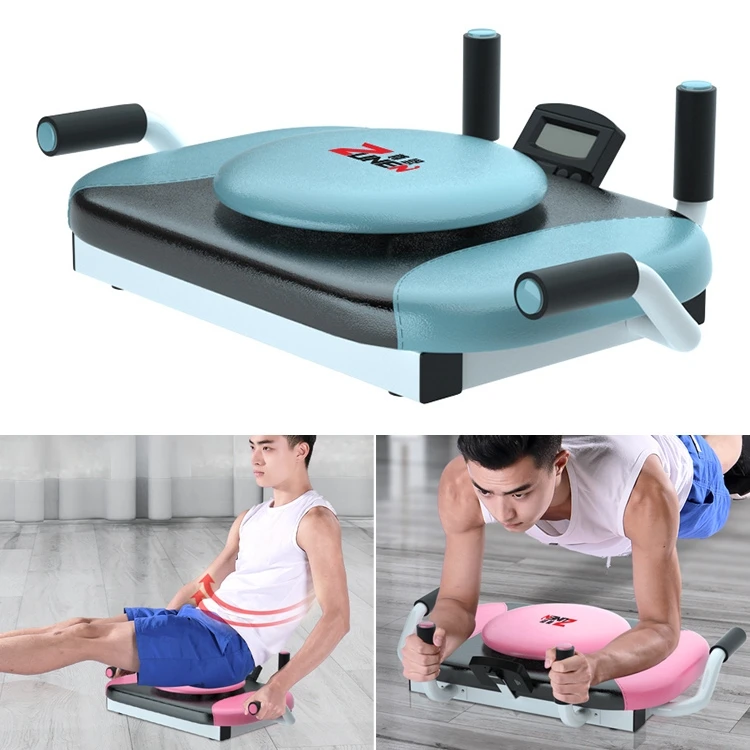 Home Multifunctional Flat Support Push-ups Bar 360 Rotating Portable Abdominal Muscle Training Machine