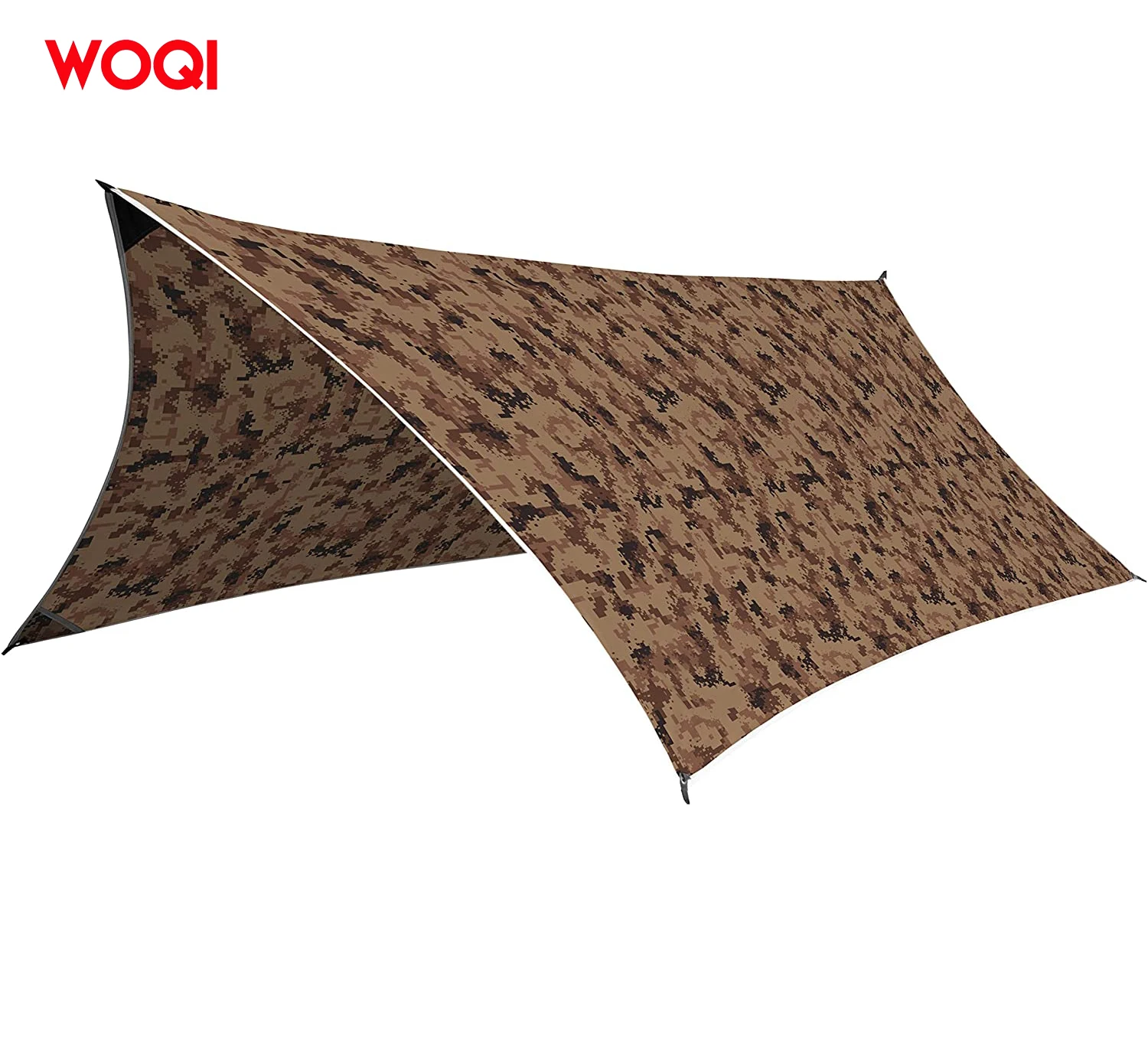 WOQI Camping Tent Tarps Rain Fly Durable Waterproof Windproof Lightweight UV-Proof Rainfly Shelter