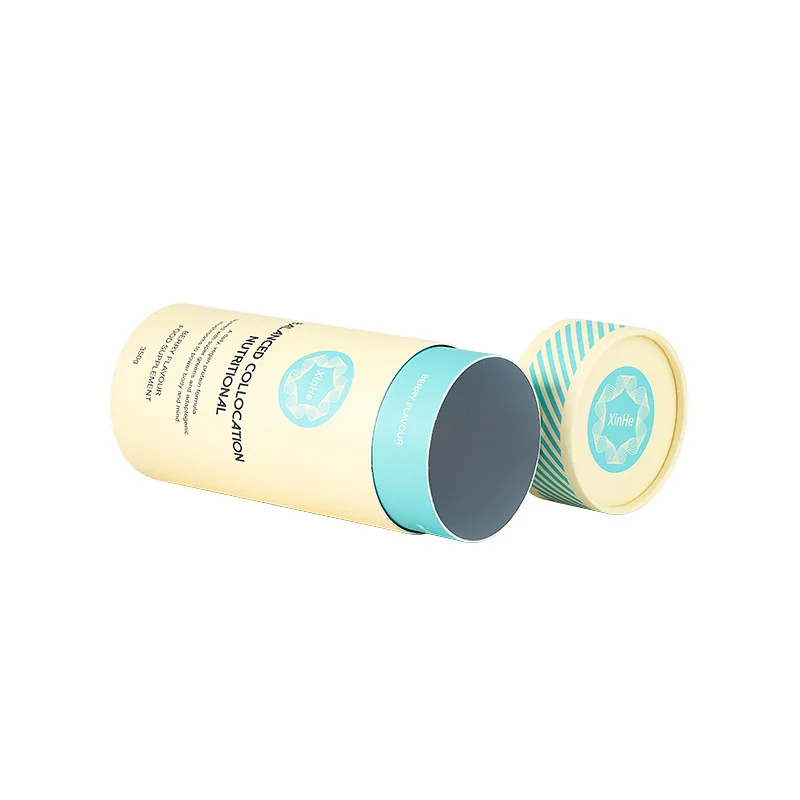 Custom Packing Eco- friendly Carton  Kraft Round Cylinder Box Biodegradable Craft Cardboard Packaging Paper Tubes