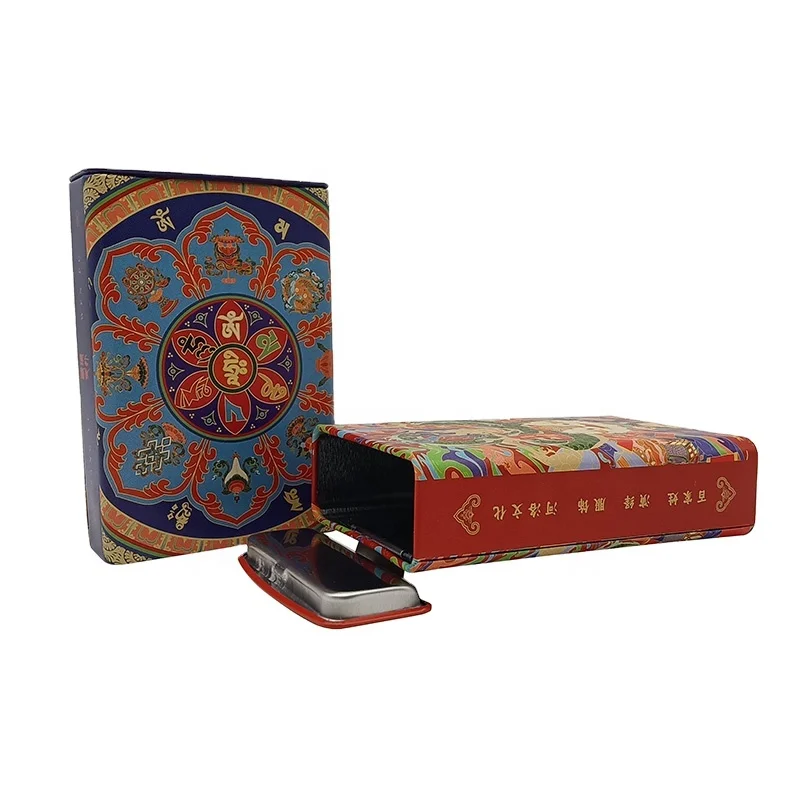 Dongguan custom candy square packaging clamshell poker tinplate box poker chip set box custom poker cards with storage box