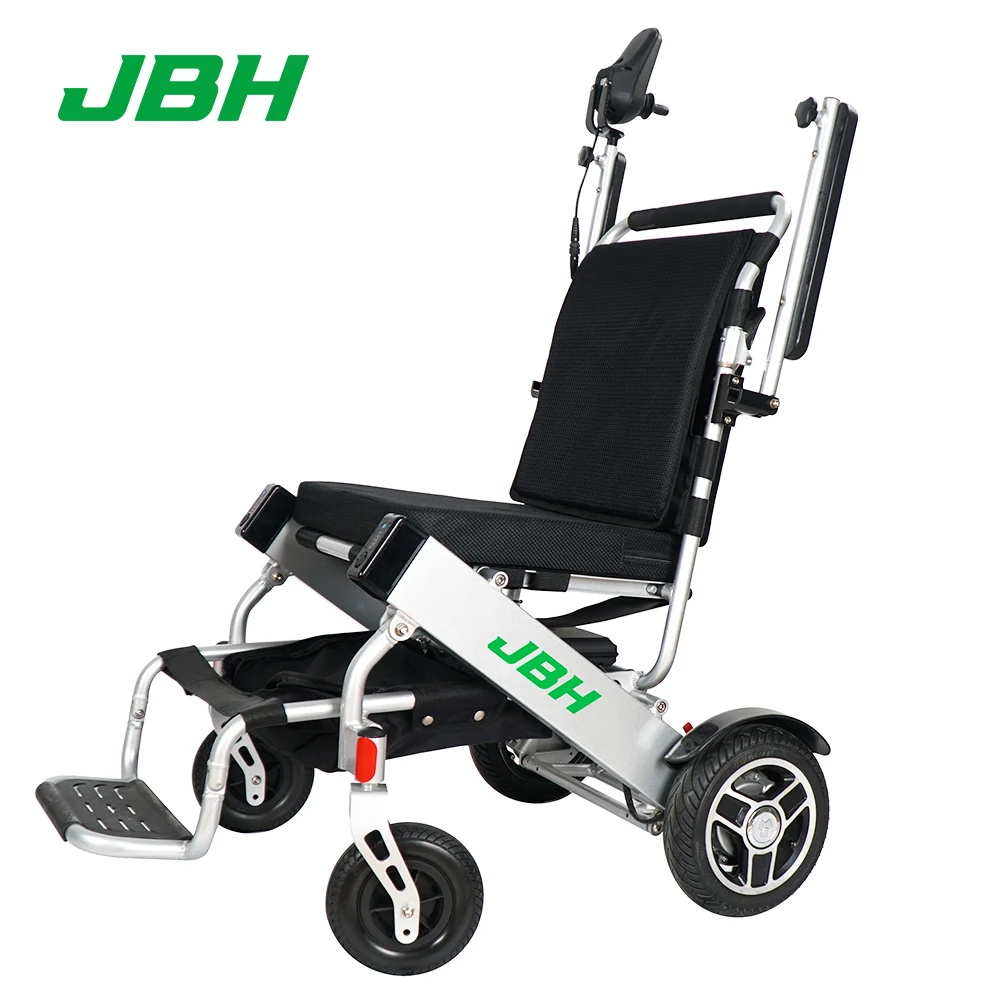 height adjustable seat  lithium battery folding lightweight electric wheelchair