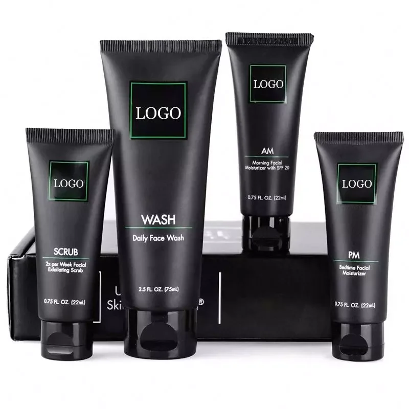 Private Label Mens Skin care Products OEM Vegan Organic Repair Moisturizing Acne Anti Aging Skin Care Set for Men