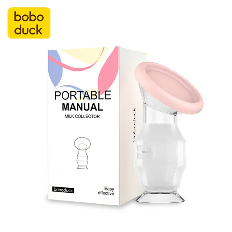 Boboduck New Style Portable Milk Silicone Large Manual Breast Pump Breastmilk Collector