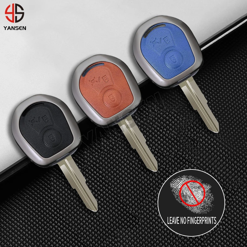 2024 New Zinc alloy leather key case For SsangYong Actyon Kyron Rexton Key Decoration Accessories