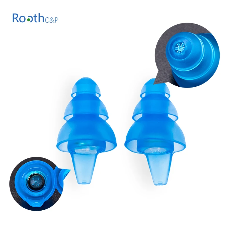 New Arrival High Fidelity Ear Plugs Silicone for Personal Protective Equipment Noise Cancelling Silicone Earplugs with Filter