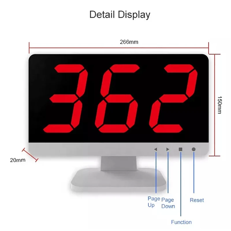 Labor Cost Saving Wireless Restaurant Customer Table Waiter Call System call number