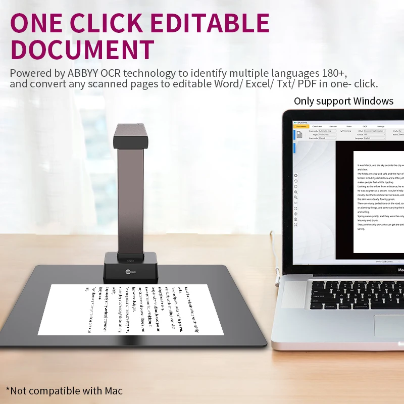 portable scanner high resolution Document Camera and book scanner scanner for documents a3 GP1300AF-6S