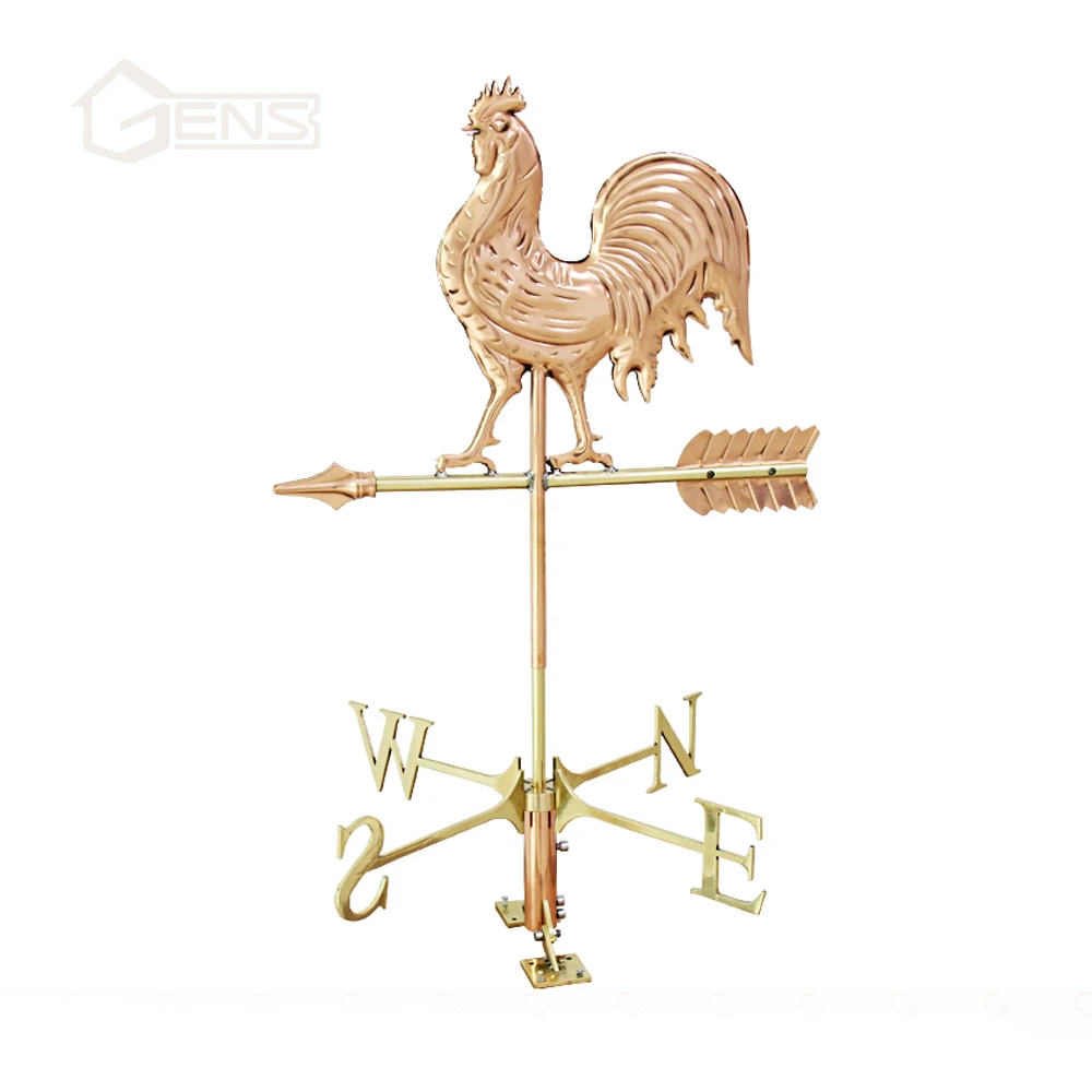 Handcrafted Copper Eco Friendly Windvane Weathervane for Accurate Wind Direction Measurement