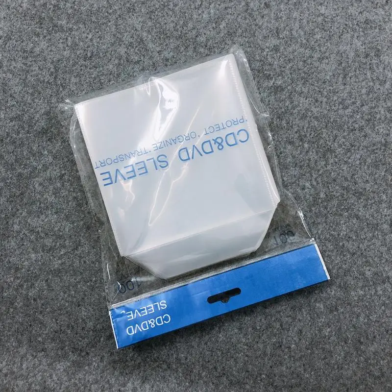 Transparent Plastics CPP Cd Cover cd dvd plastic cd sleeve/CD packing/CD pouch with flap