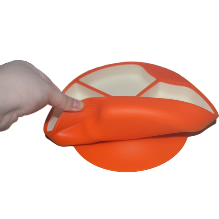 MHC Baby Tableware food feeding plate for kids toddlers suction Classic Modern Kids Dining set of toddler silicone plates