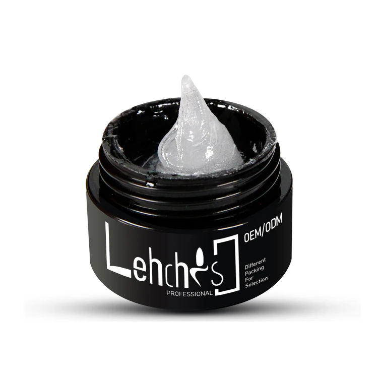 Lehchis Private Label Clear Acrylic Nail Gel Custom Colors UV Nail Extension Gels 15ml Nude Pink Polygeling