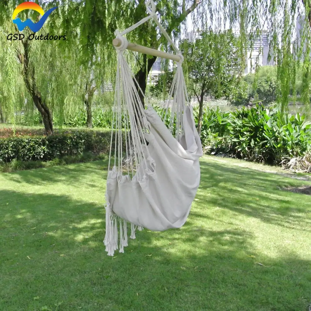 Wholesale Cheap Garden Hanging Rope Hammock Chair Porch Swing Seat Chair for Yard Porch Patio Hanging Chair Swing Hammock