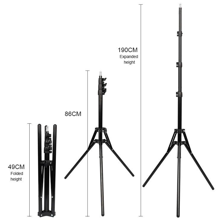 190Cmm Mobile Phone Live Stand Fill Light Microphone Phone Bracket Floor Tripod Light Stand Photography Light Stand