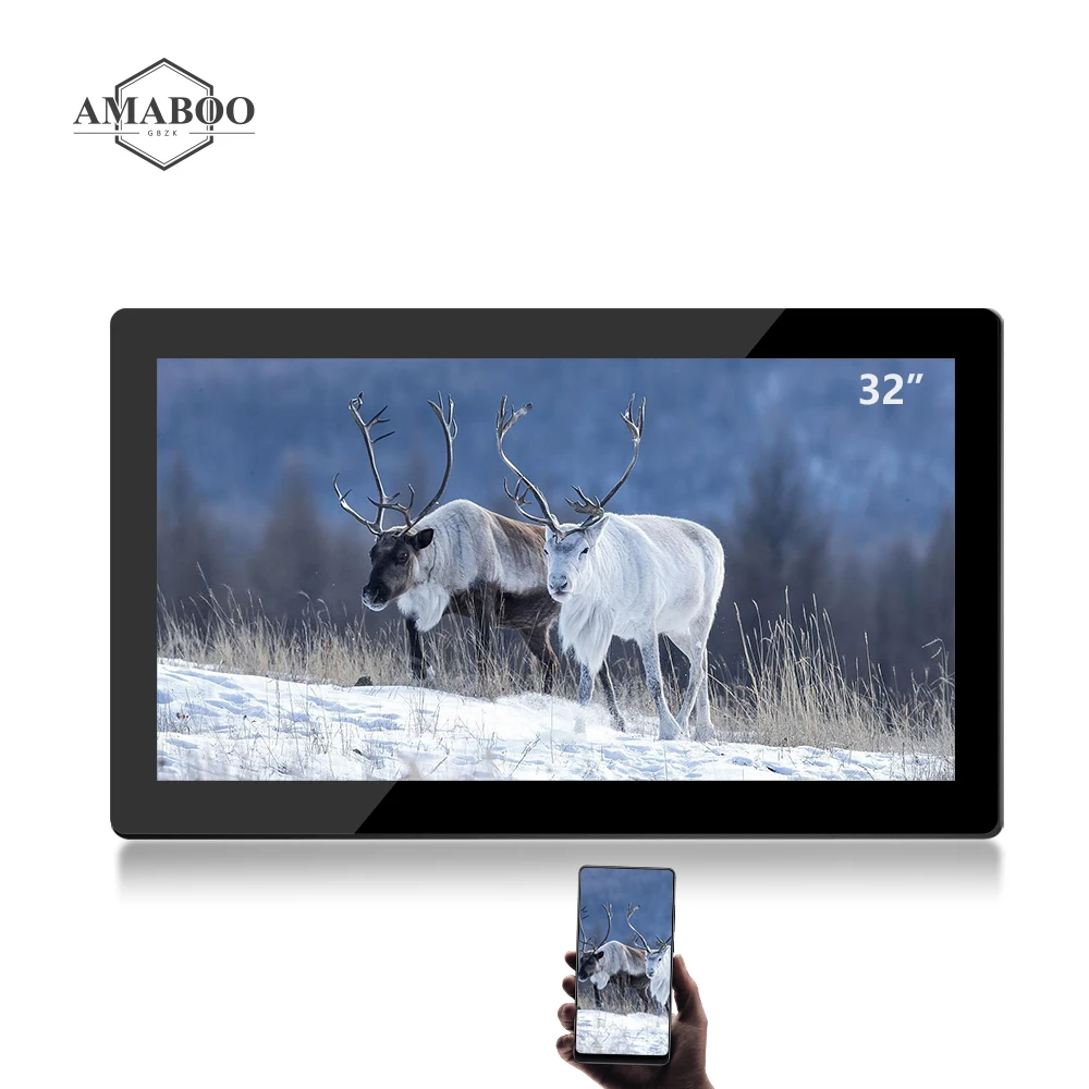 32 Inch Android Outdoor Vertical Digital Signage Lcd Screen Display Stand Led Backlight Advertising Screen Players Customized 5s