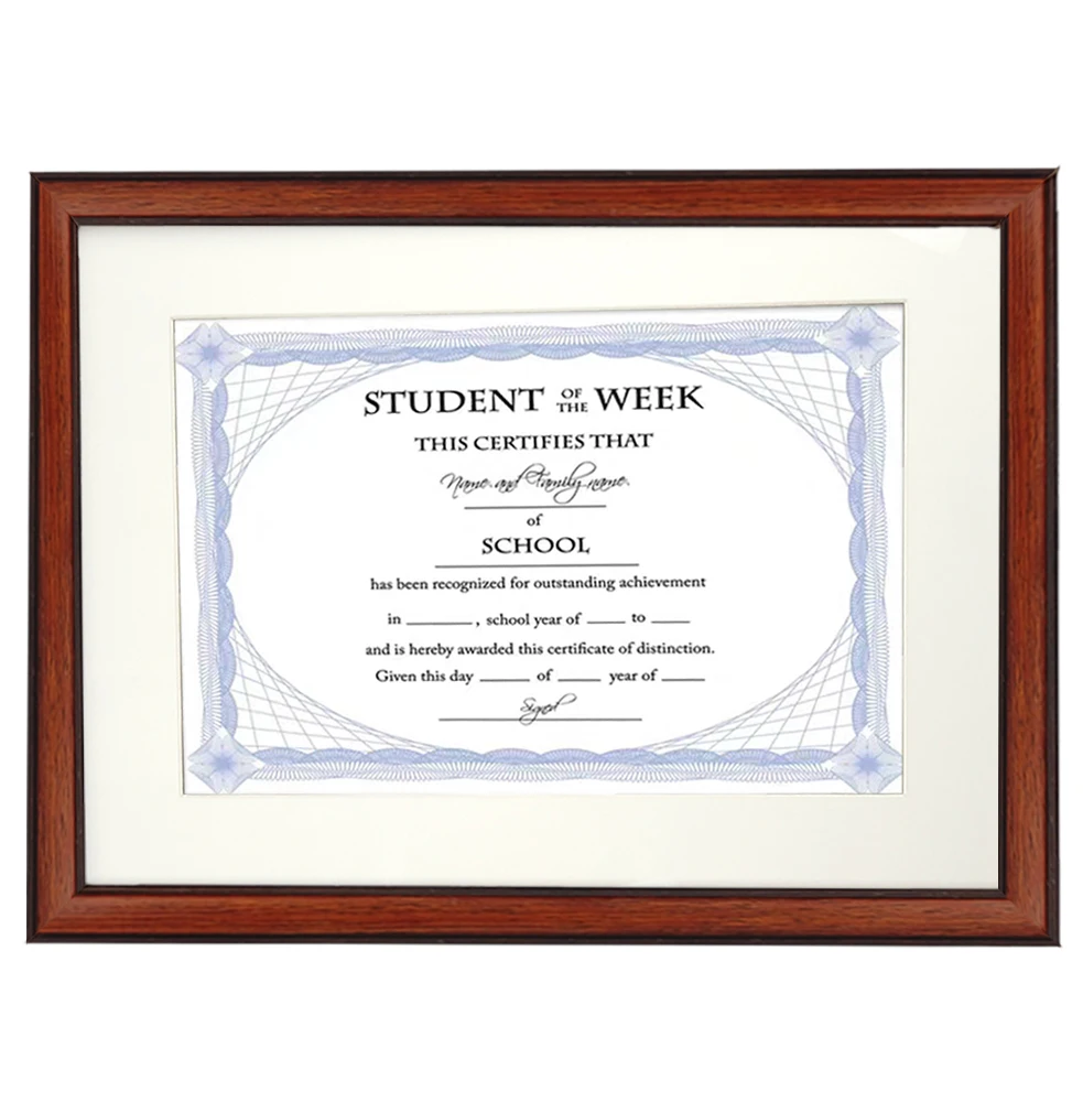 16x20 Brown Wood College Certificate Diploma 11 X 14 Picture Photo Frames With Mat 11X14